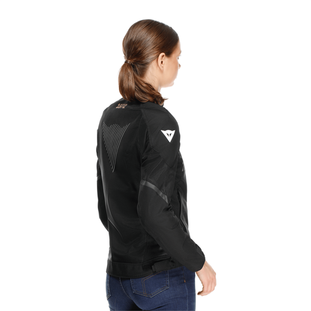 DAINESE CEKET/HEROSPHERE AIR TEX JACKET WMN BLACK WHITE PEACH