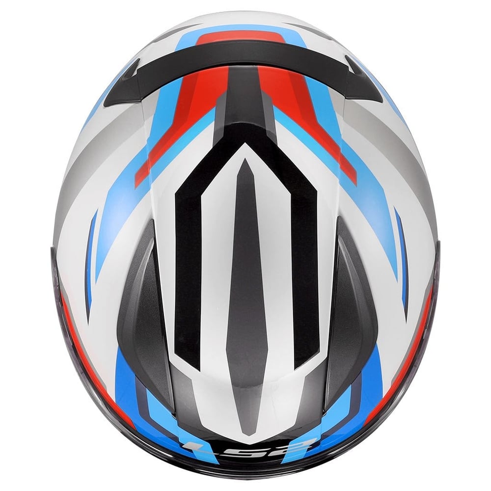 LS2 RAPID 2 HYPER BEYAZ-MAVİ-KIRMIZI KASK