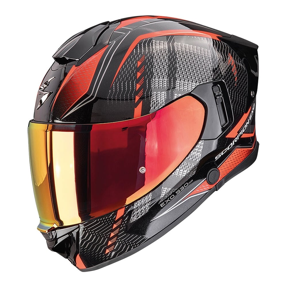 SCORPION EXO-530 AIR THERAS KAPALI MOTOSİKLET KASKI METALİK SİYAH / KIRMIZISCORPIONKapalı Kasklar