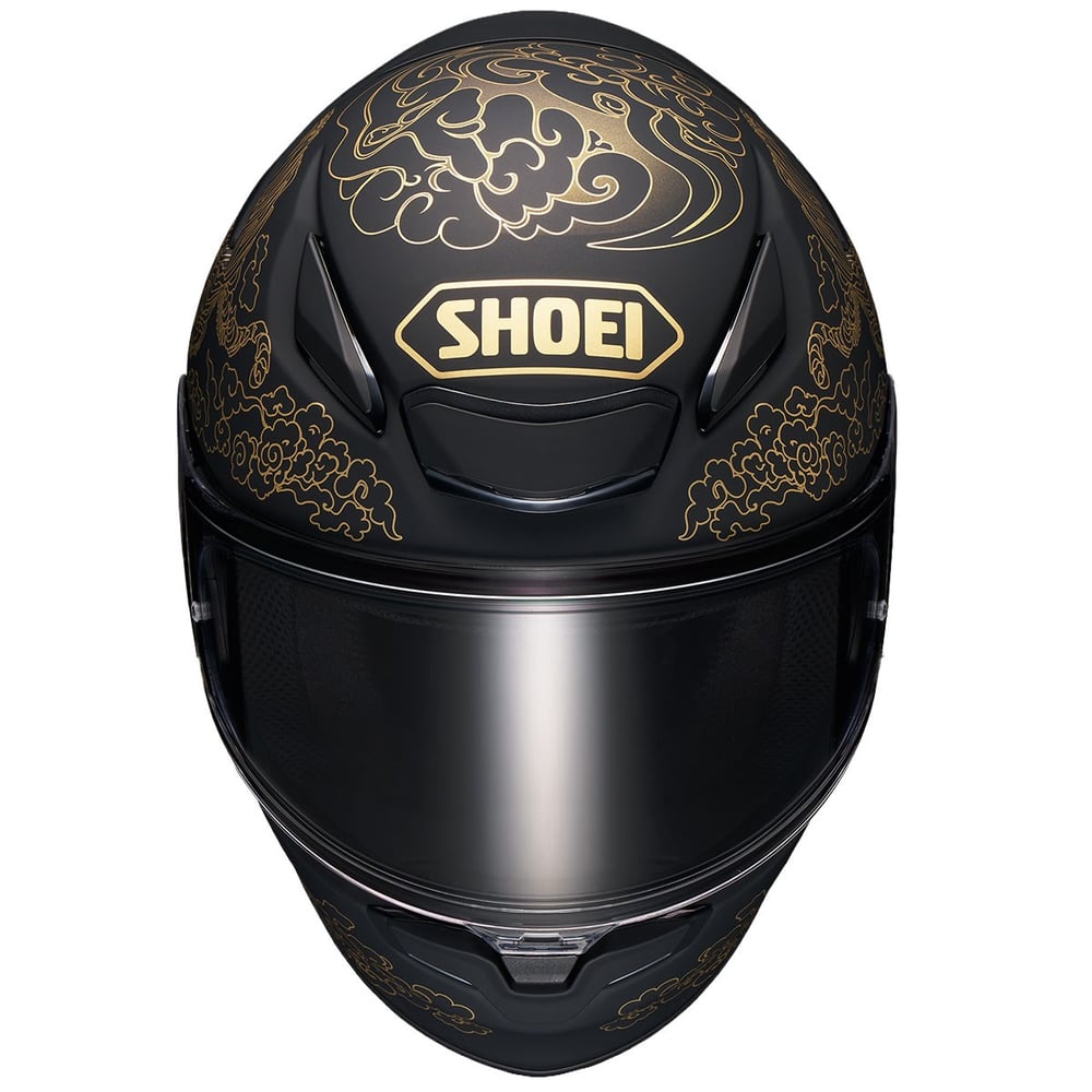SHOEI NXR 2 FEARLESS TC-5 GOLD BLACK KASK