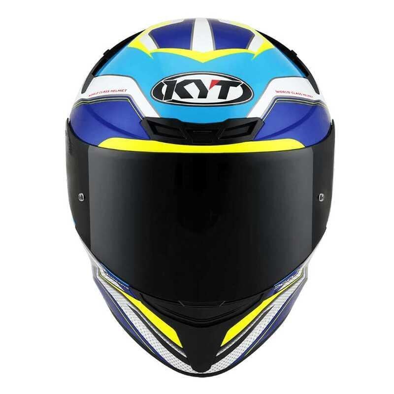 KYT TT-COURSE GRAND PRIX BLUE WHİTE