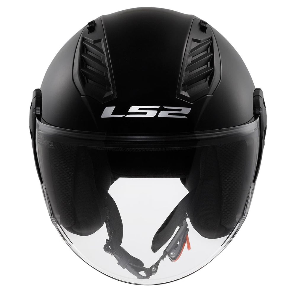 LS2 AIRFLOW 2 SOLID GLOSS SİYAH AÇIK KASK 