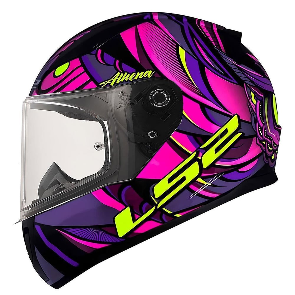 LS2 RAPID 2 ATHENA SİYAH MOR KASK