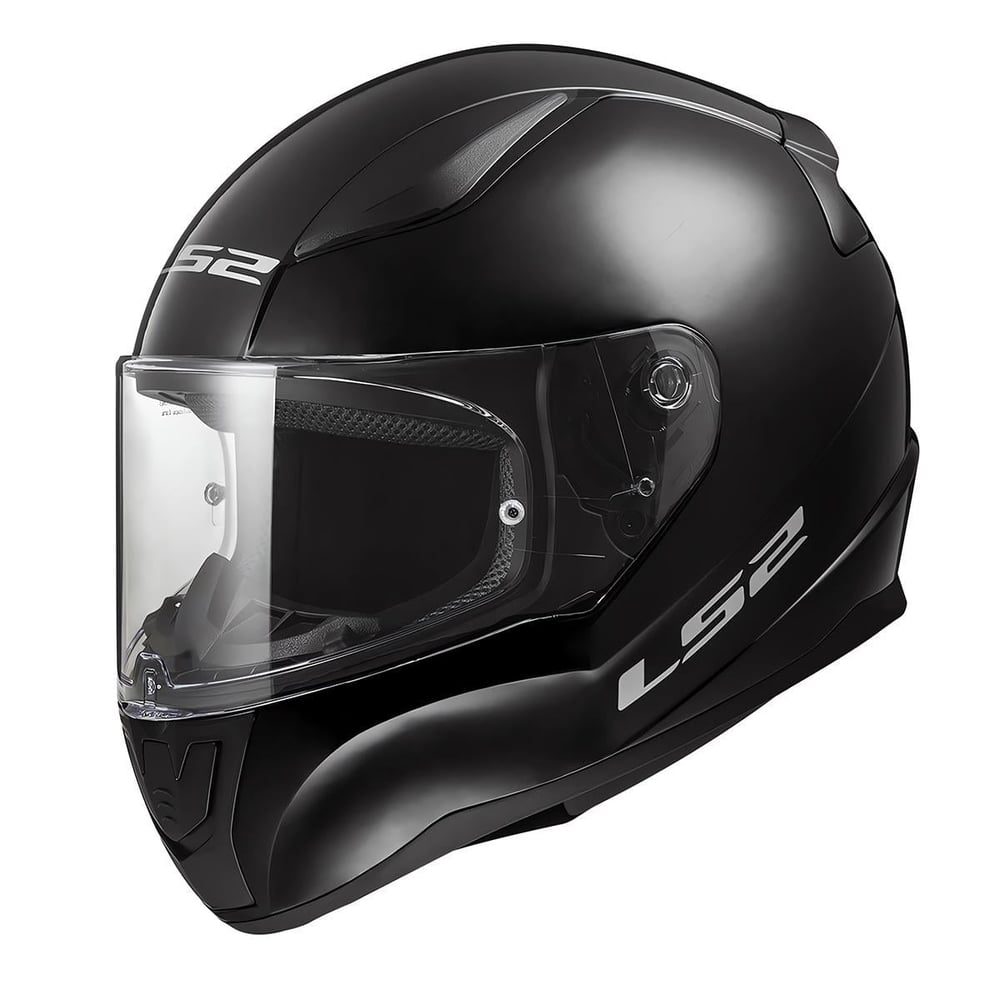 LS2 RAPID 2 SOLID GLOSS BLACK KASK