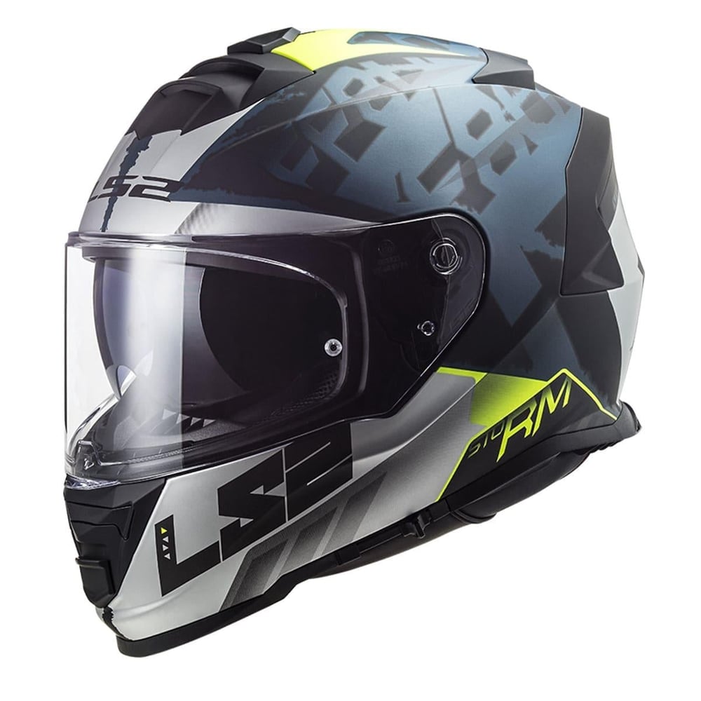 LS2 STORM 2 SPRINTER MAT SİYAH-GRİ COBALT KASK