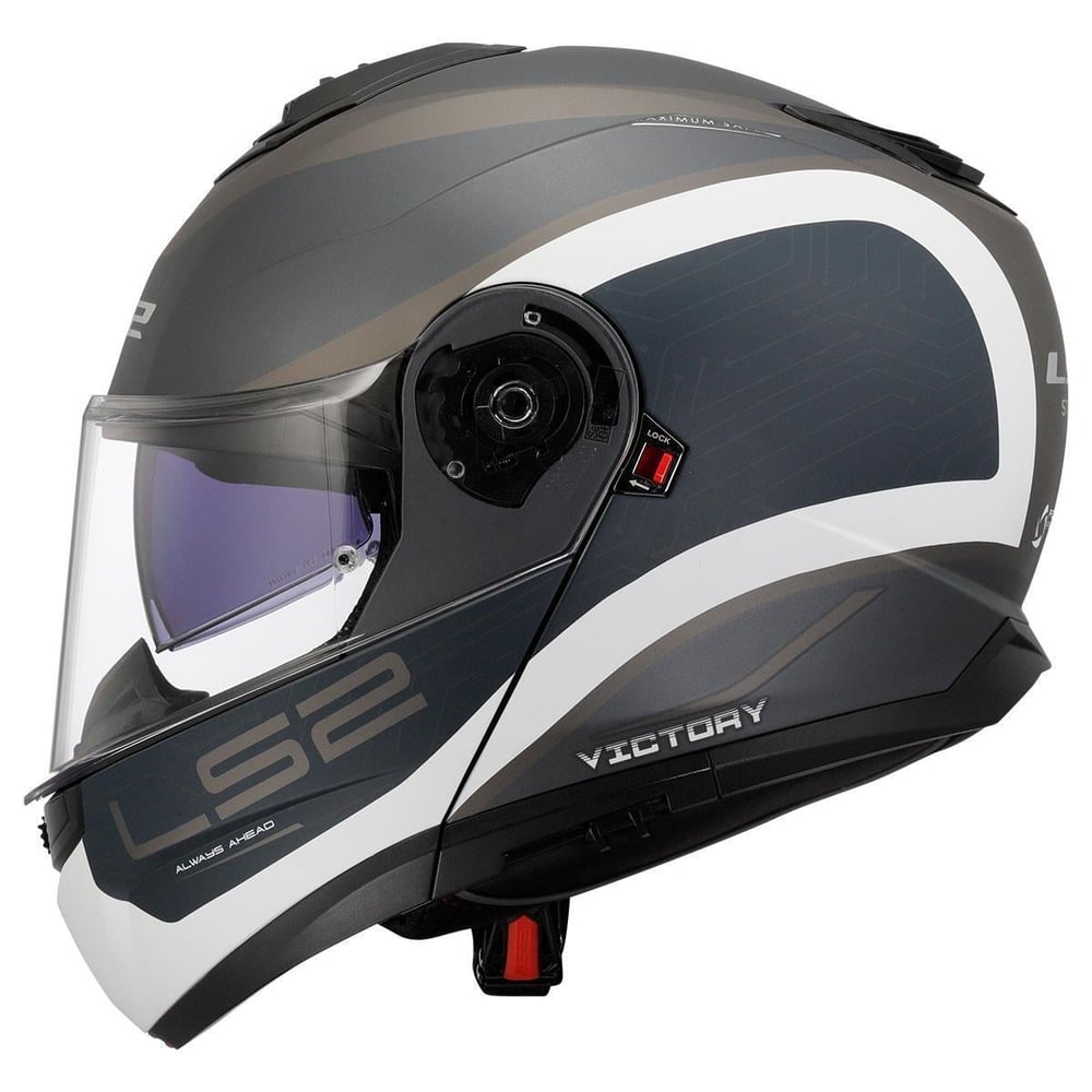 LS2 STROBE 2 VICTORY MAT GRİ BLUE