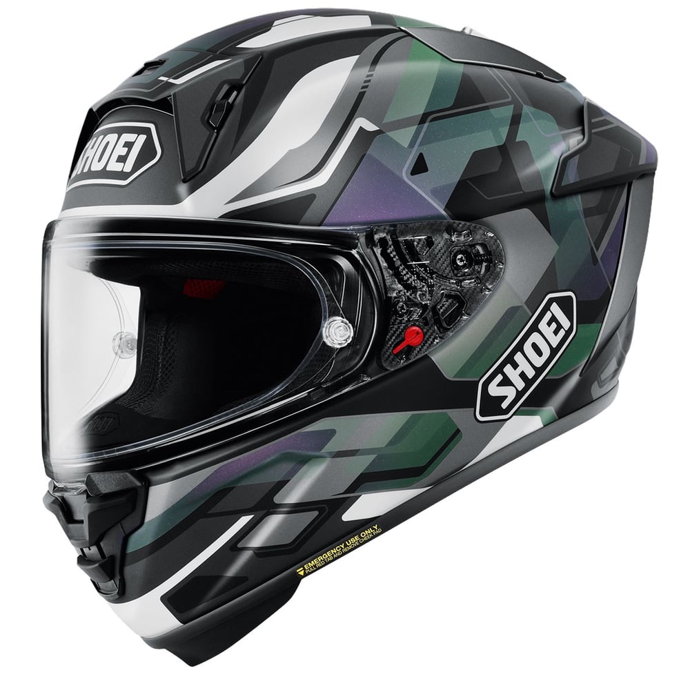 SHOEI X-SPIRIT PRO VALION TC-5 BLACK SILVER KASK