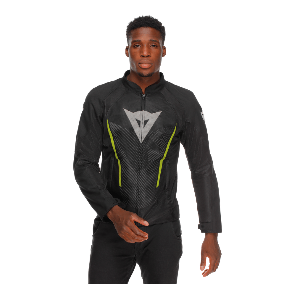 DAINESE HEROSPHERE BLACK WHITE YELLOW FLUO AIR TEKSTİL MONT
