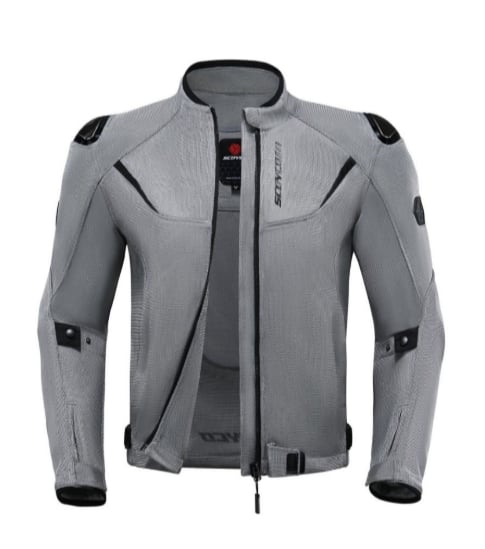 SCOYCO JK194 YAZLIK FİLELİ MONT GRİ