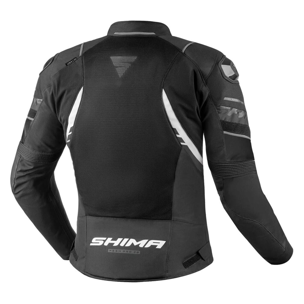 SHIMA MESH PRO 2.0 KORUMALI MOTOSİKLET MONTU SİYAH