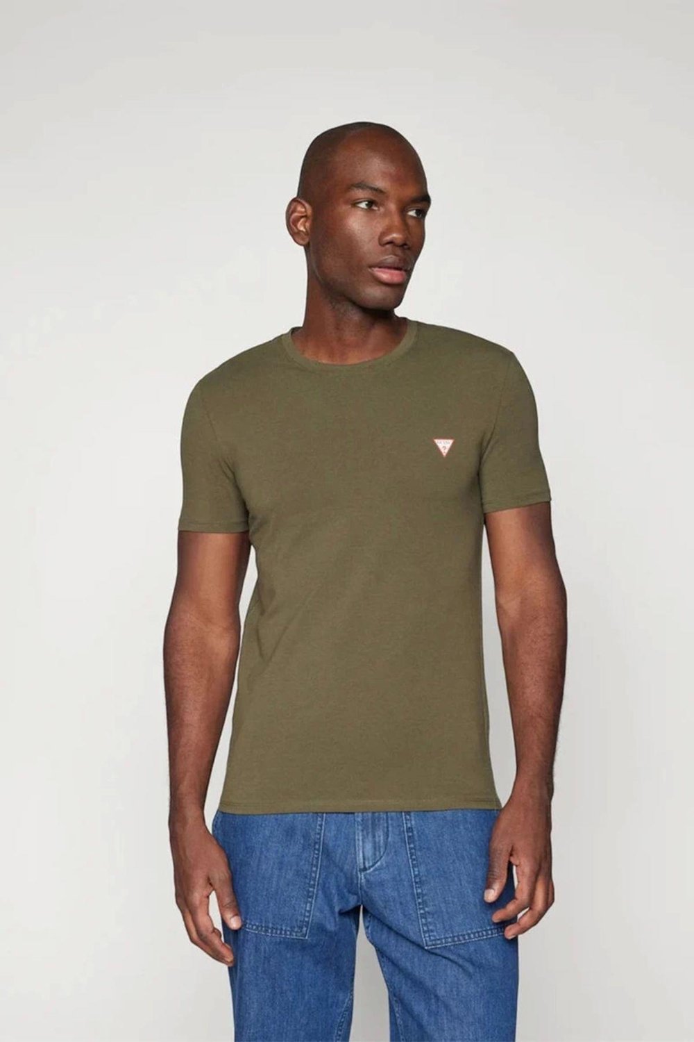 Erkek Yeşil Slim Fit T-shirt