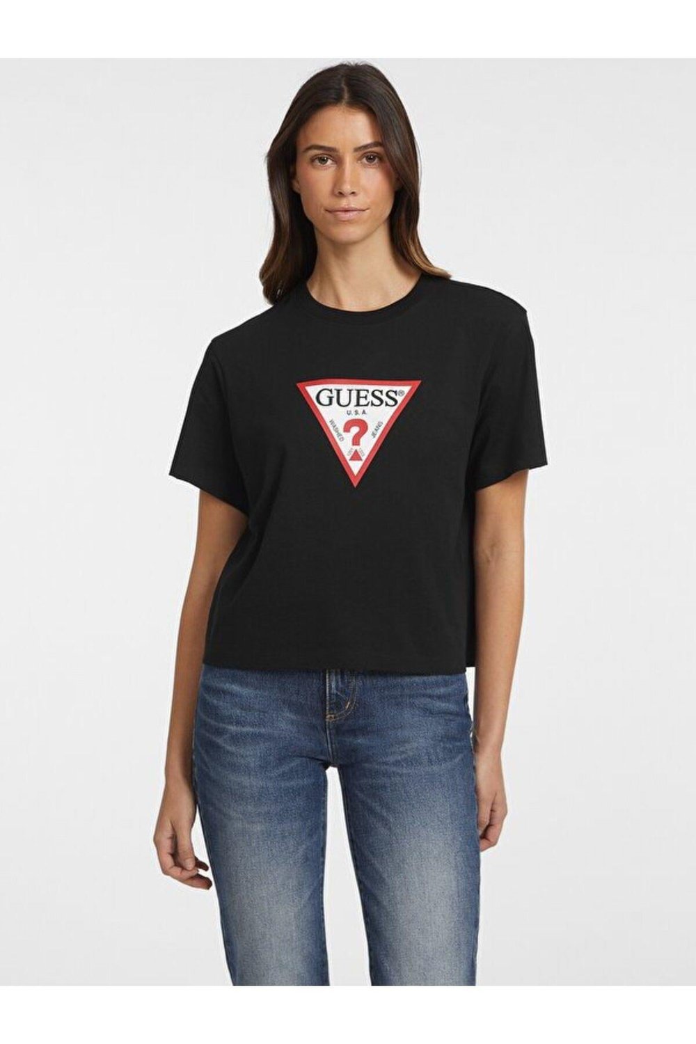 Jeans Kadın Boxy Fit T-shirt