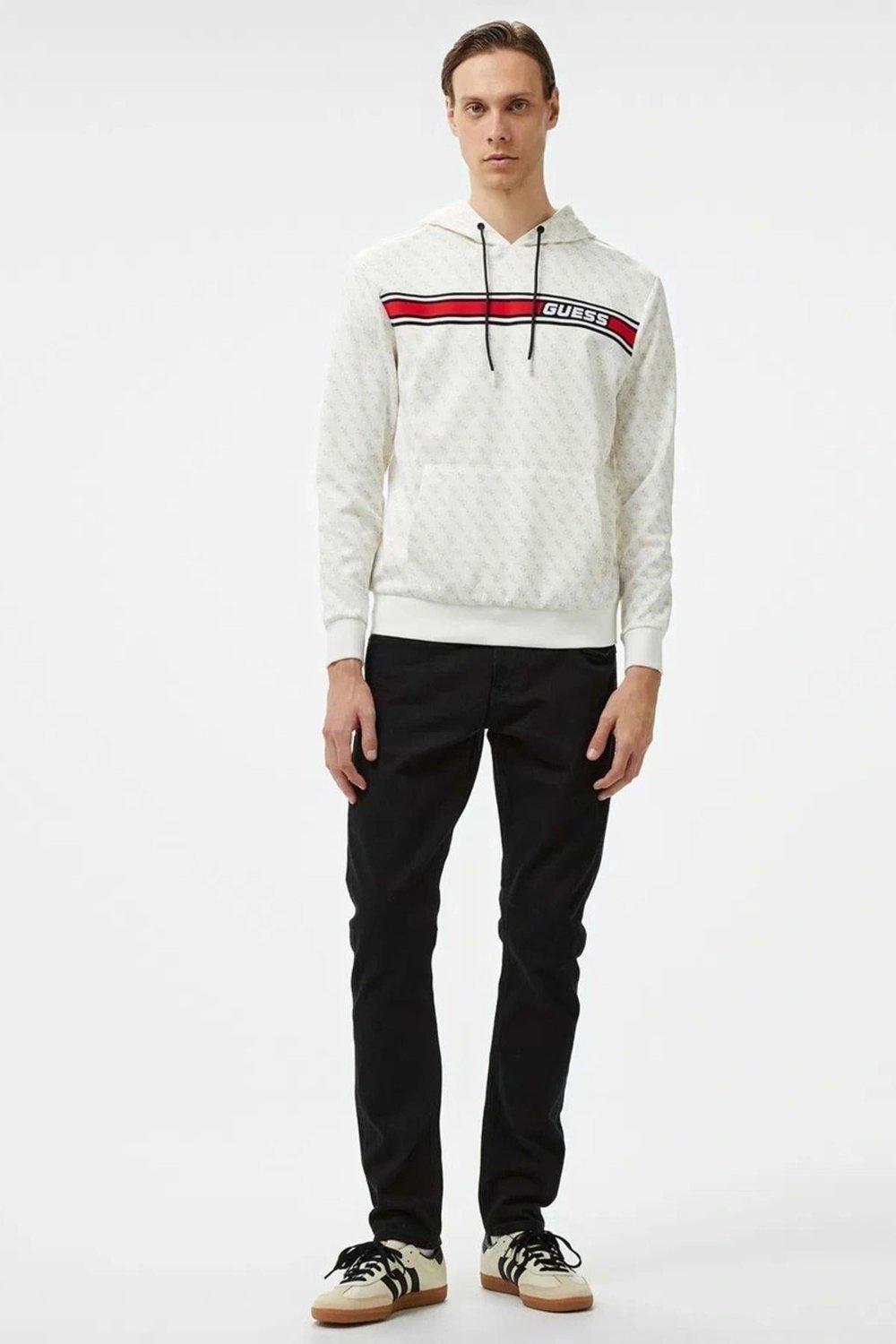 New Korbın Hoodıe Sw Erkek Beyaz Sweatshirt Z4bq30fl04q-p05n