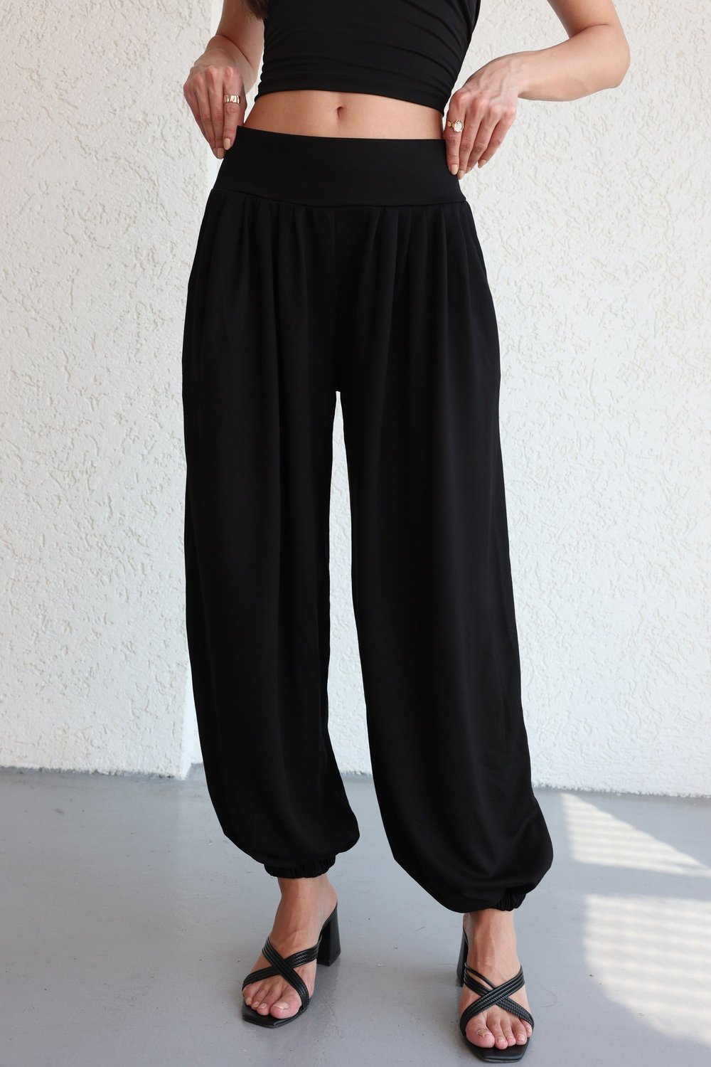 PantolonPile Detaylı Jogger Pantolon