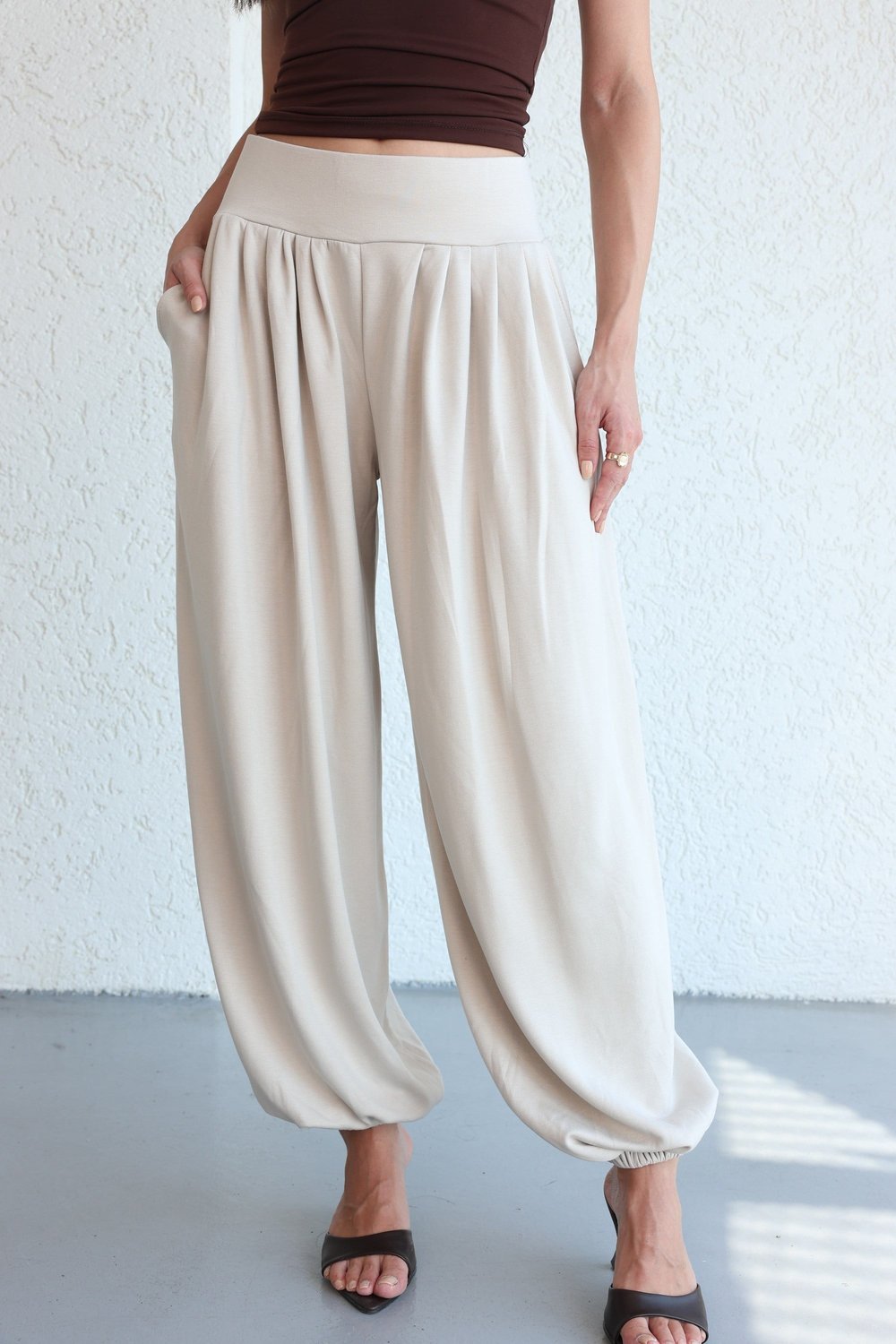 PantolonPile Detaylı Jogger Pantolon