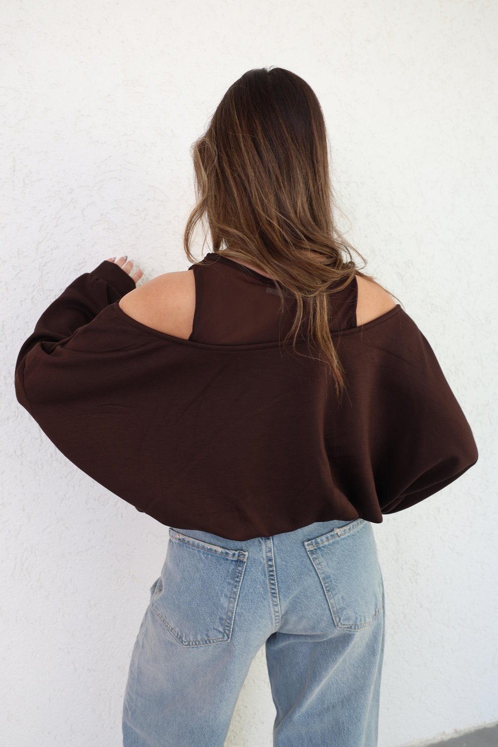 Tül Astarlı Modal Sweat