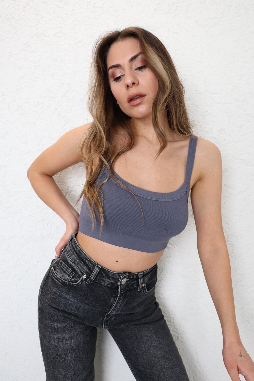 CroptopsDikişsiz Basic Büstiyer