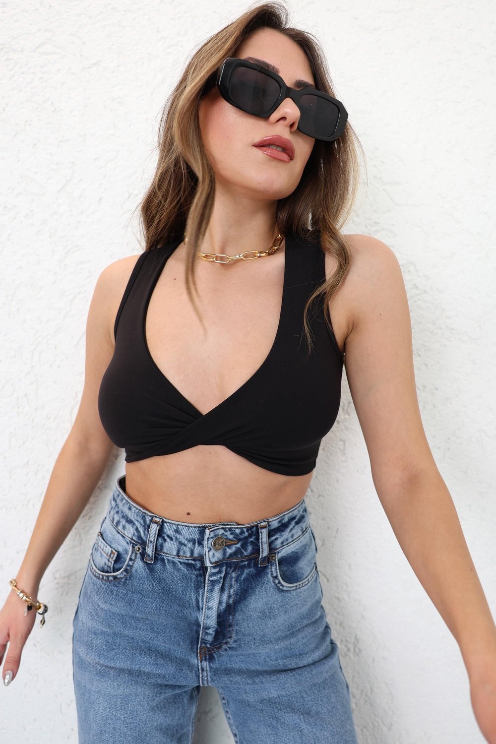Katya Düğümlü Kaplı Büstiyer