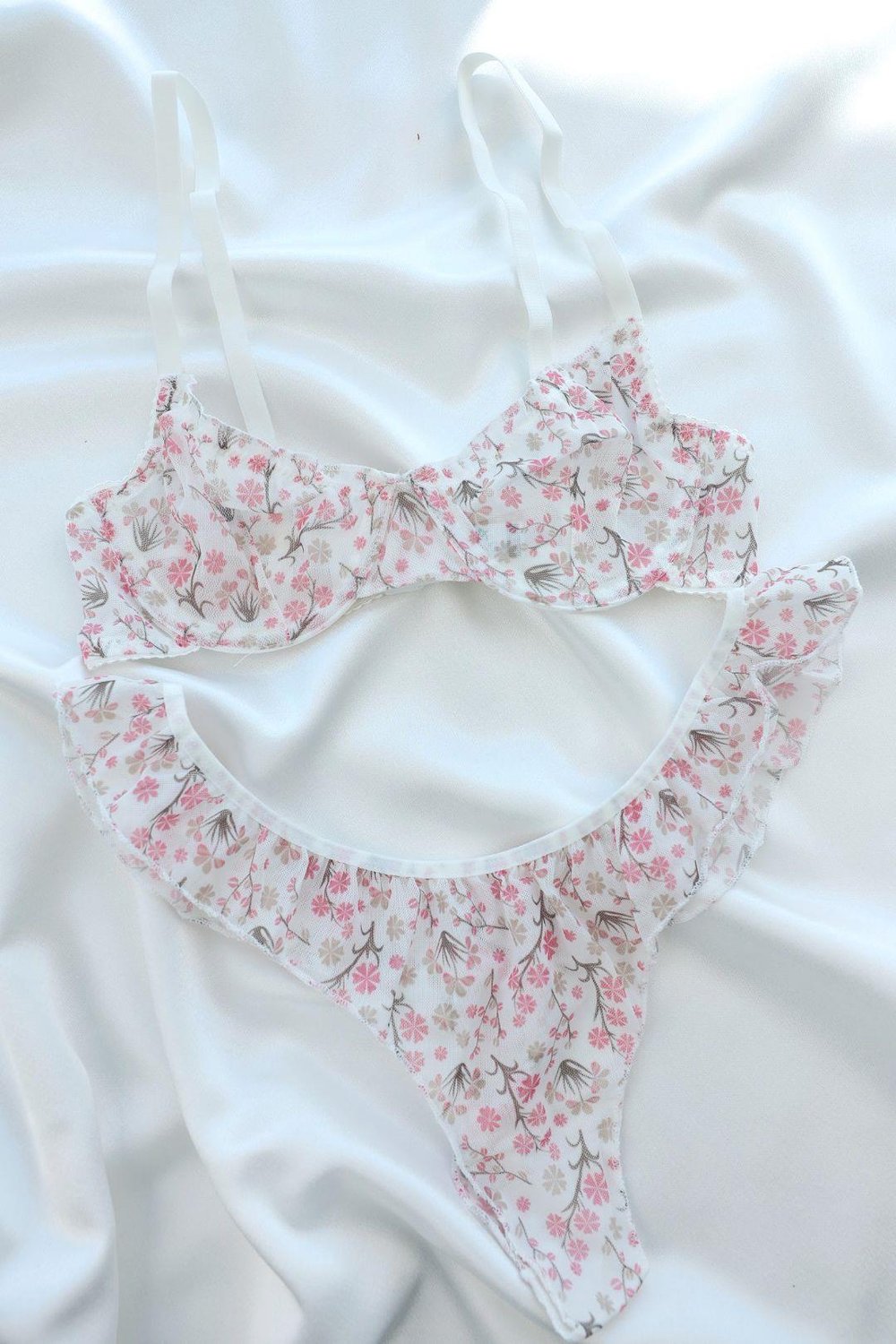 Sütyen TakımBalenli Tül Desenli Takım