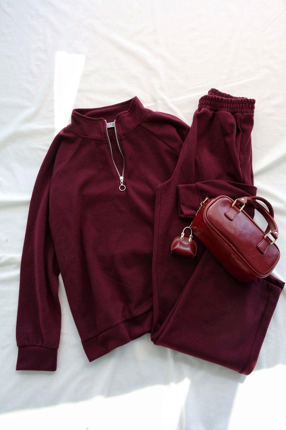 Pantolon TakımFermuarlı Sweat İkili Takım