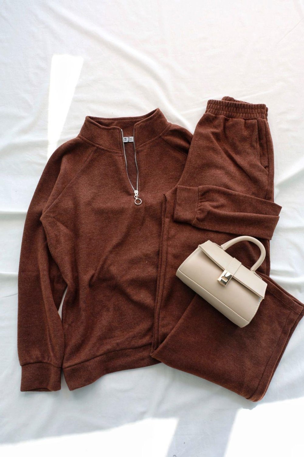 Pantolon TakımFermuarlı Sweat İkili Takım