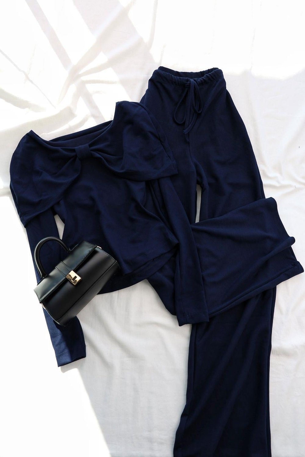 Pantolon TakımFitilli Modal Bluz Pantolon Takım