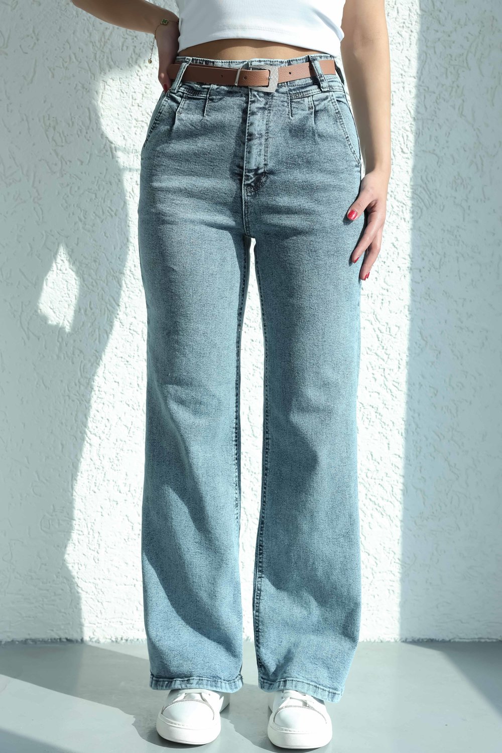 Jean/KotKemerli Plazzo Pantolon
