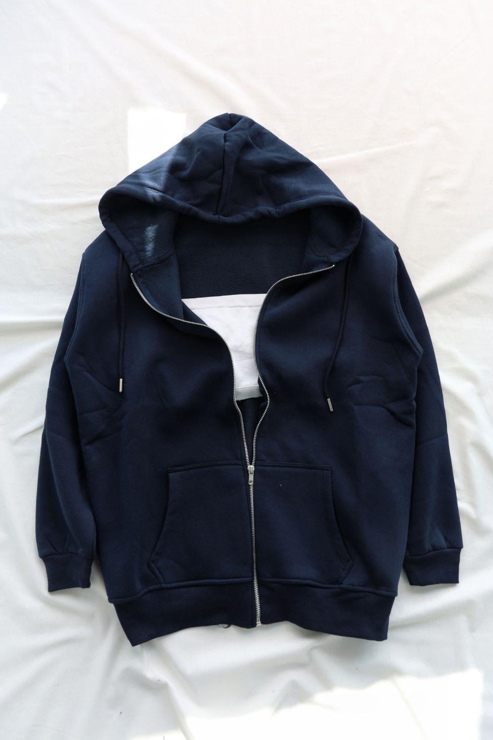 SweatFermuarlı Kpaşonlu Oversize 3 İplik Sweat