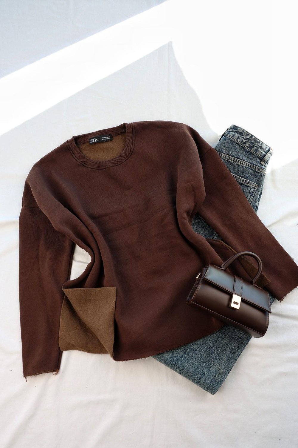 SweatYırtmaçlı Şardonlu Orj Sweat