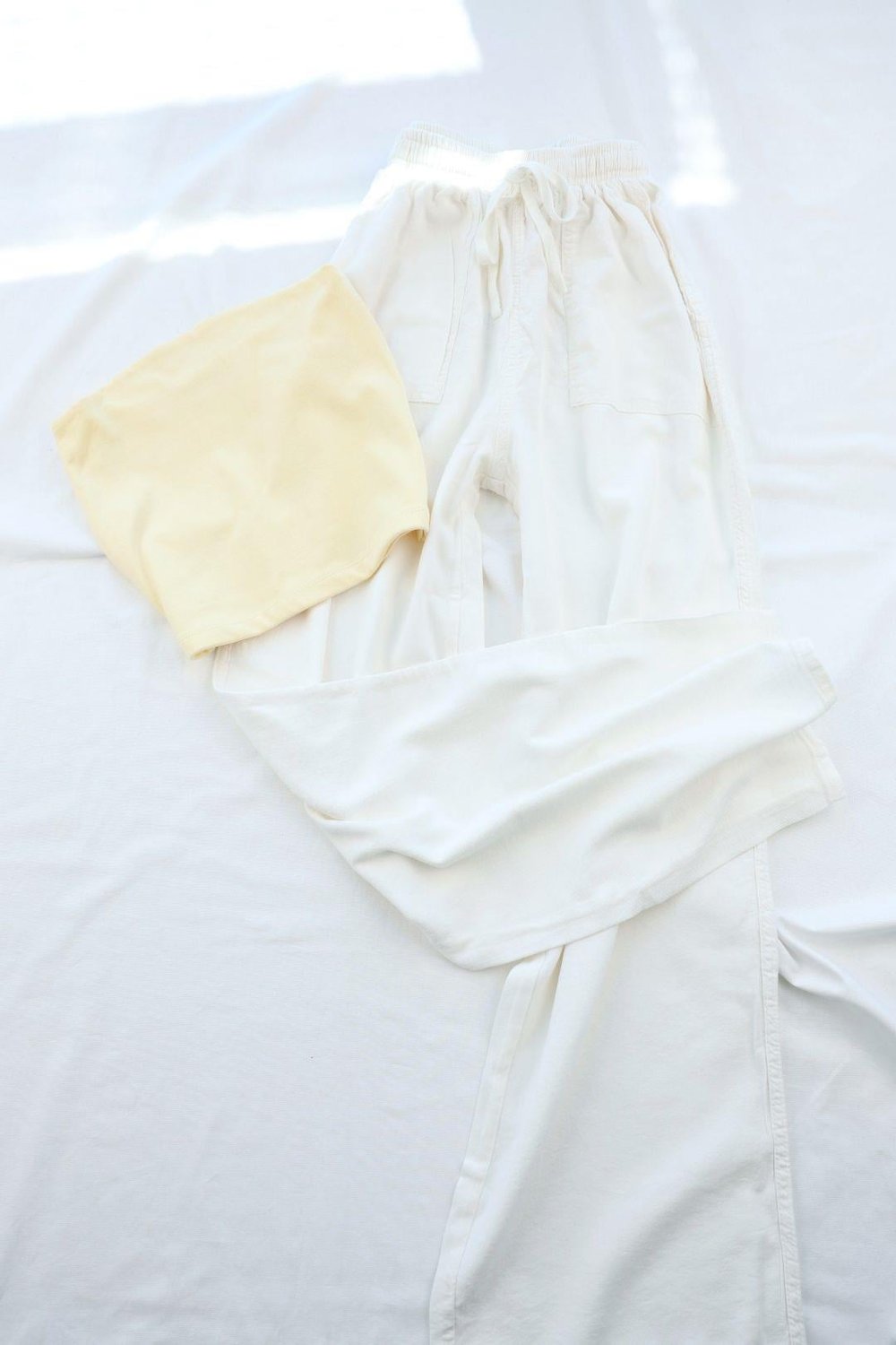 PantolonYüksel Bel Keten Pantolon