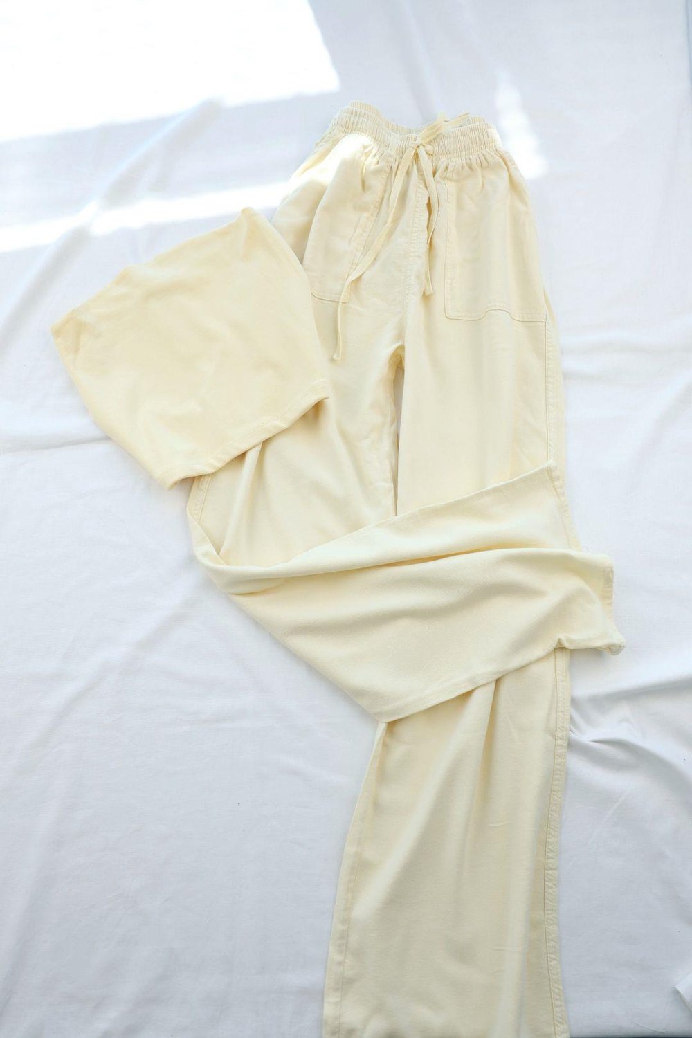 PantolonYüksel Bel Keten Pantolon