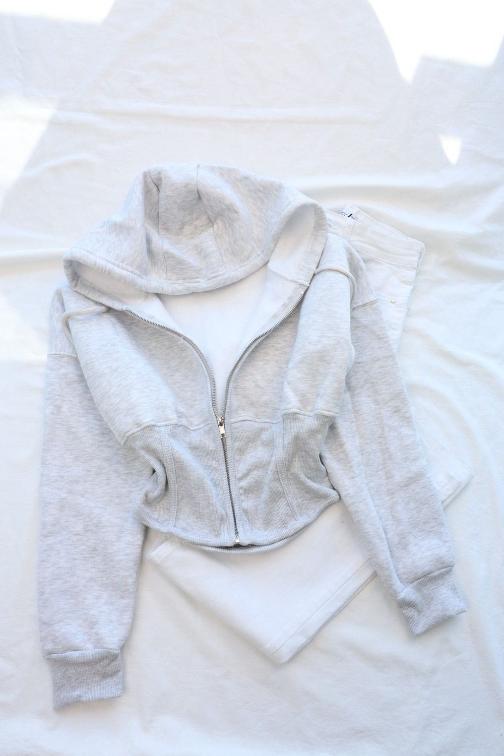 SweatKorse Manşet Fermuarlı Kapşonlu Sweat