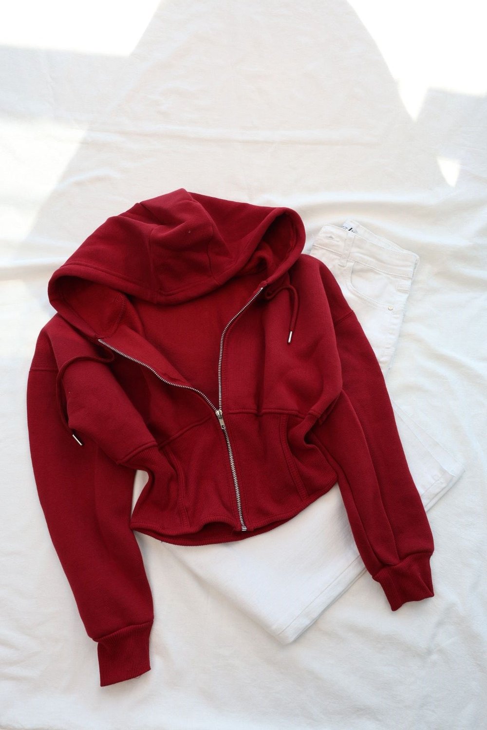 SweatKorse Manşet Fermuarlı Kapşonlu Sweat