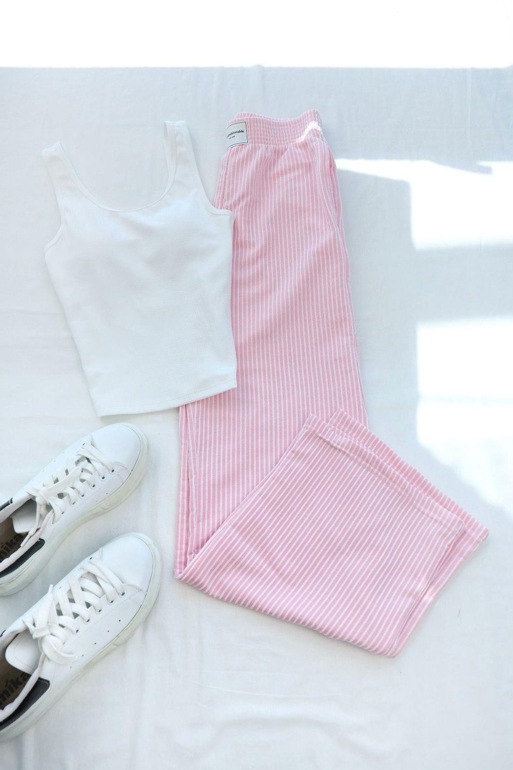 PantolonArmalı Çizgili Kapartma Pantolon