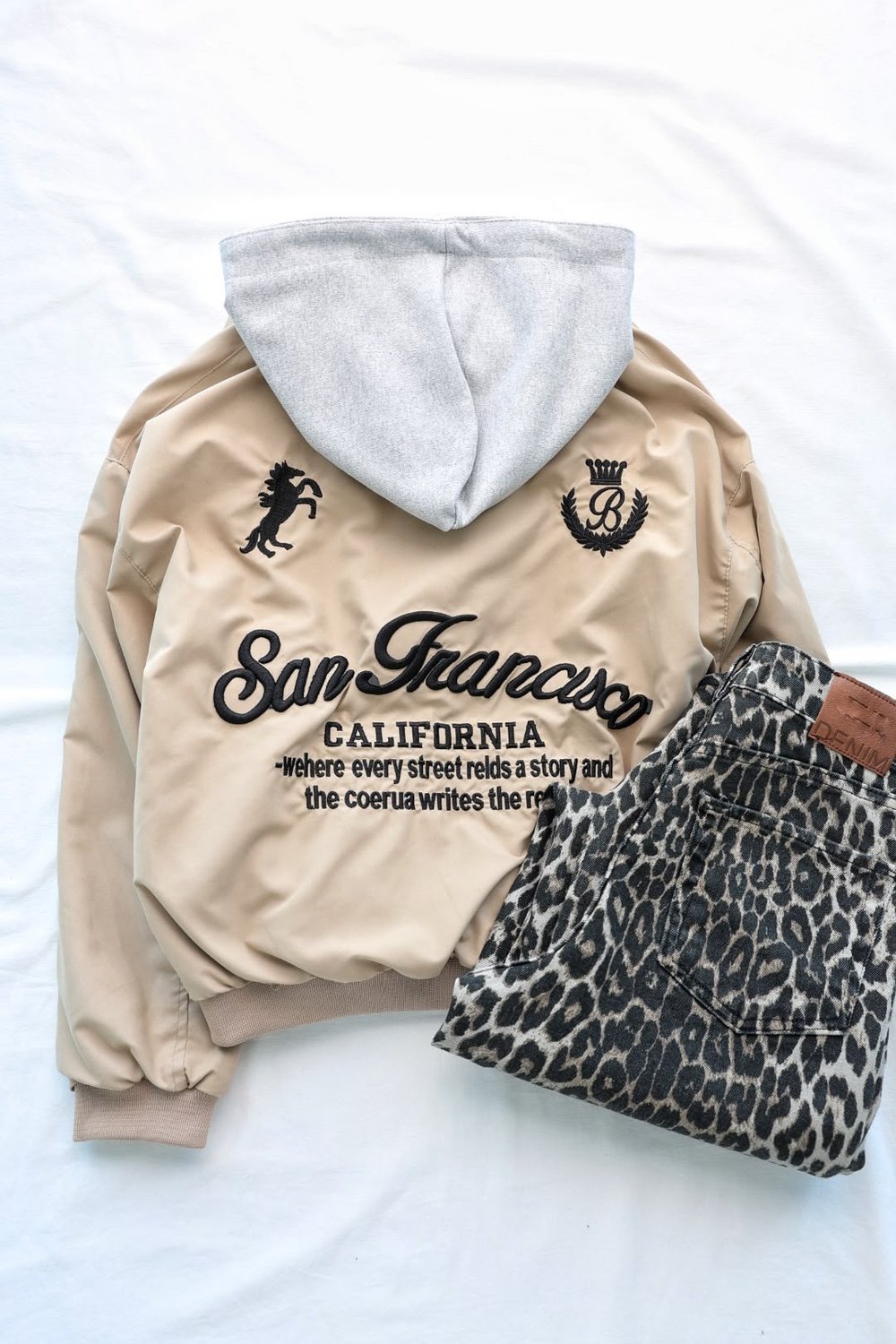 Sweat Detaylı Bomber Ceket