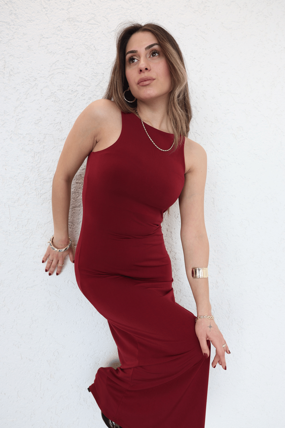 Halter Maxi Elbise