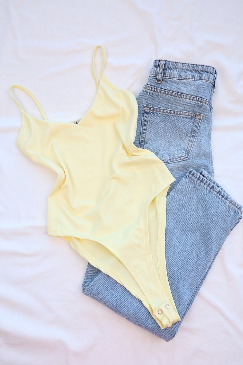 BodysuitAskılı Çıtçıtlı Bodysuit