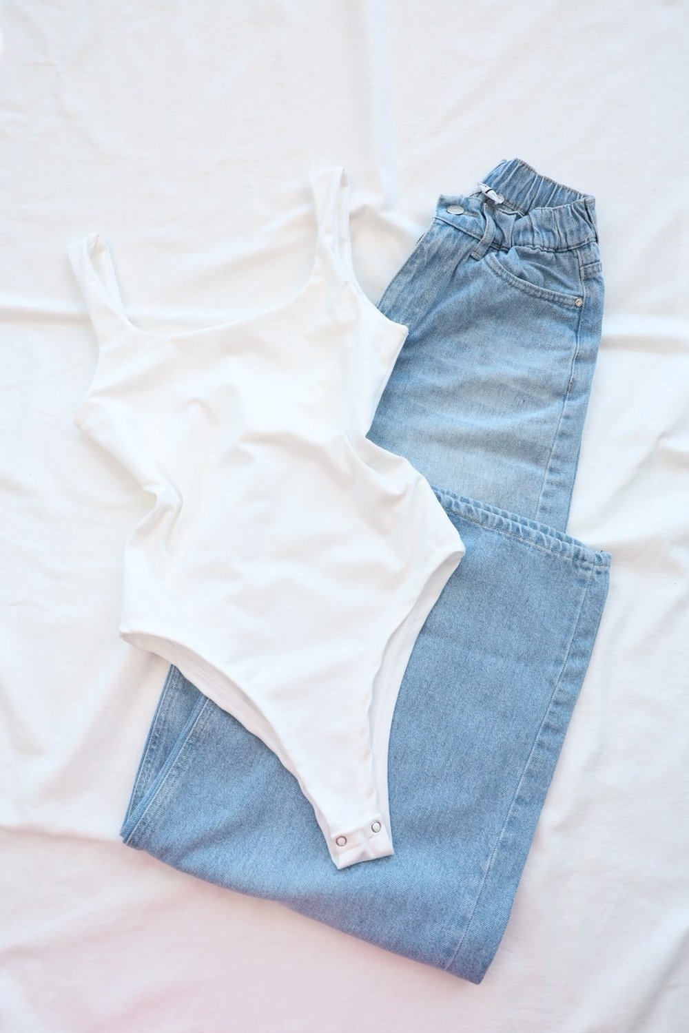 BodysuitKare Yaka Tulumlu Bodysuit