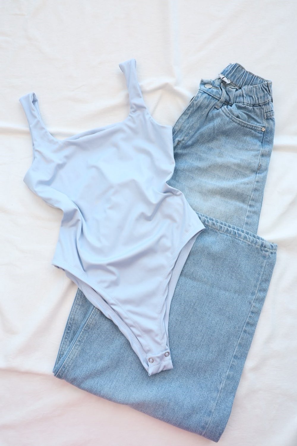 BodysuitKare Yaka Tulumlu Bodysuit