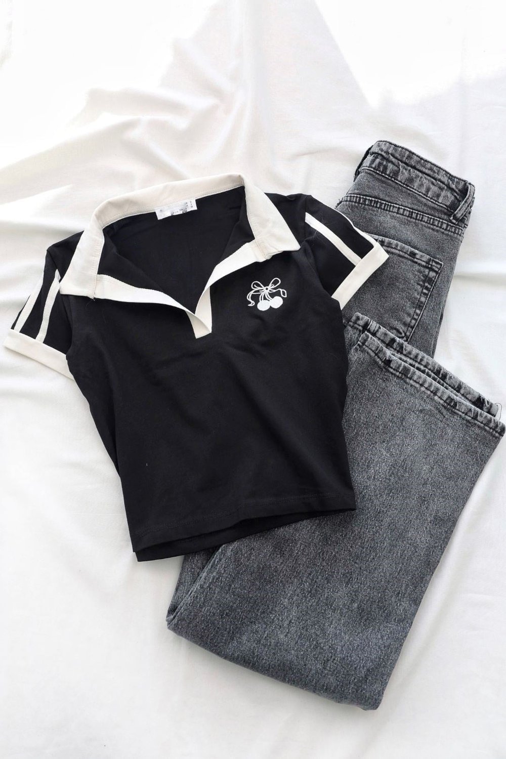TshirtLikralı Süprem Kiraz Nakış Tshirt