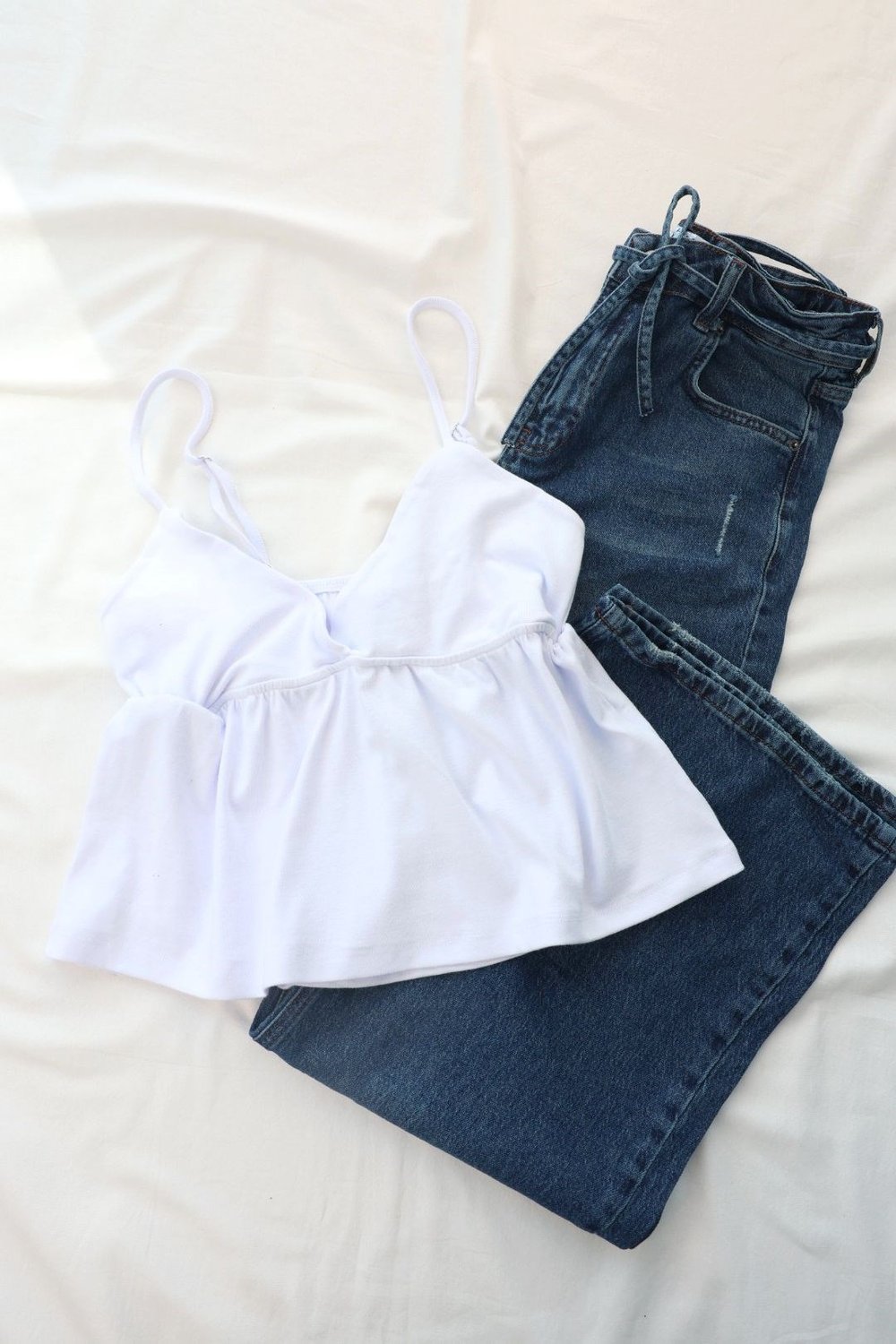 CroptopsLikralı Ribanalı Askılı Tulumlu Crop