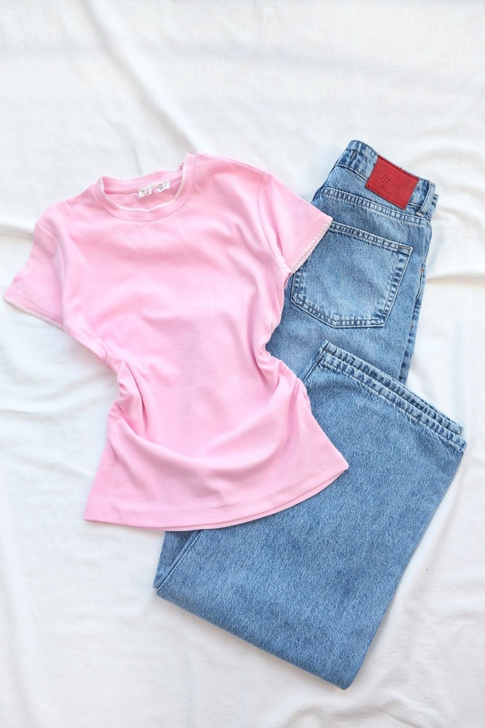CroptopsModal İstiridye Dikişli Crop