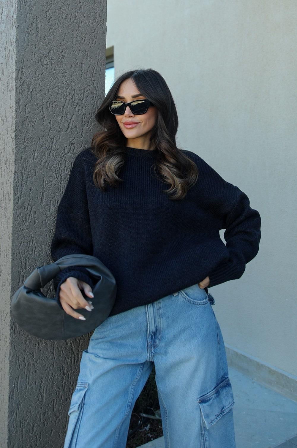 Bak'ap Fashion Yazılı Pinterest Kazak