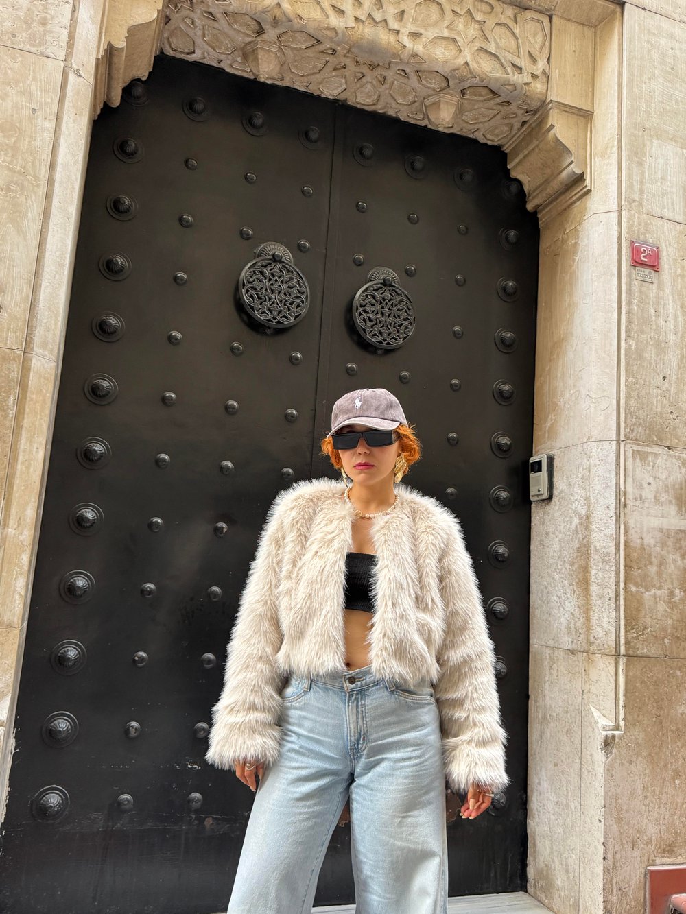 Premium Astarlı Crop Kısa Suni  Ceket