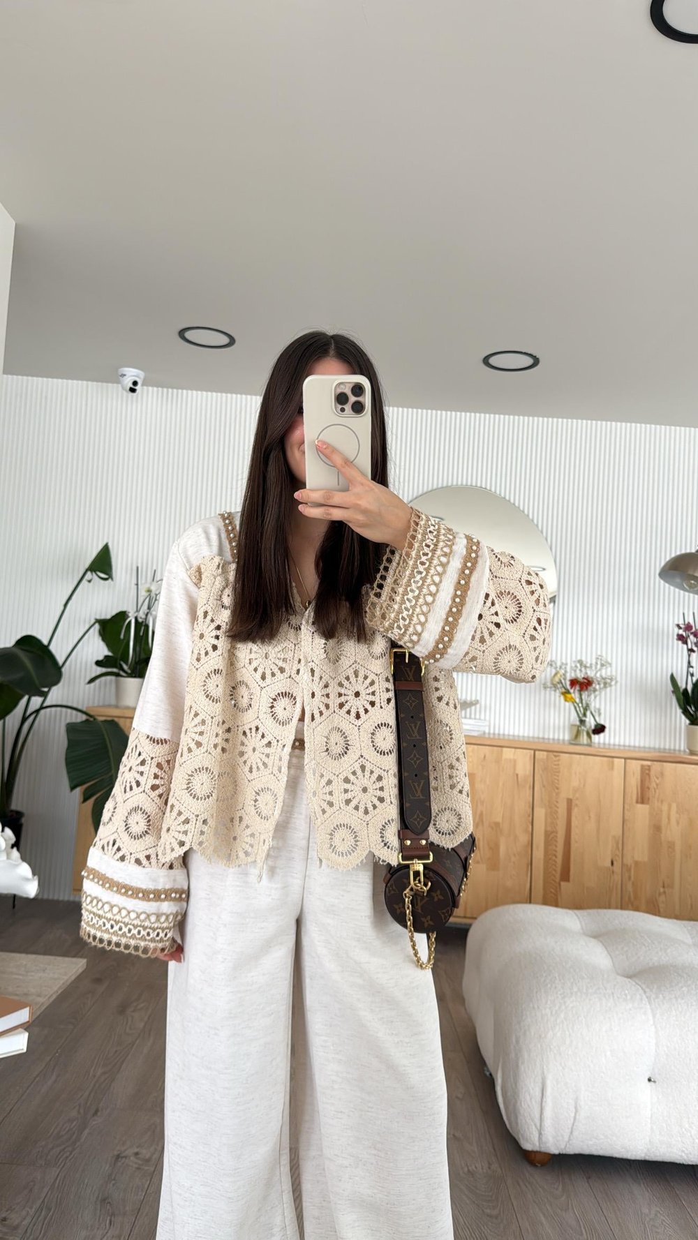 Premium Trend Tasarım İşlemeli Bohem Gömlek Pantolon 2'li Takım