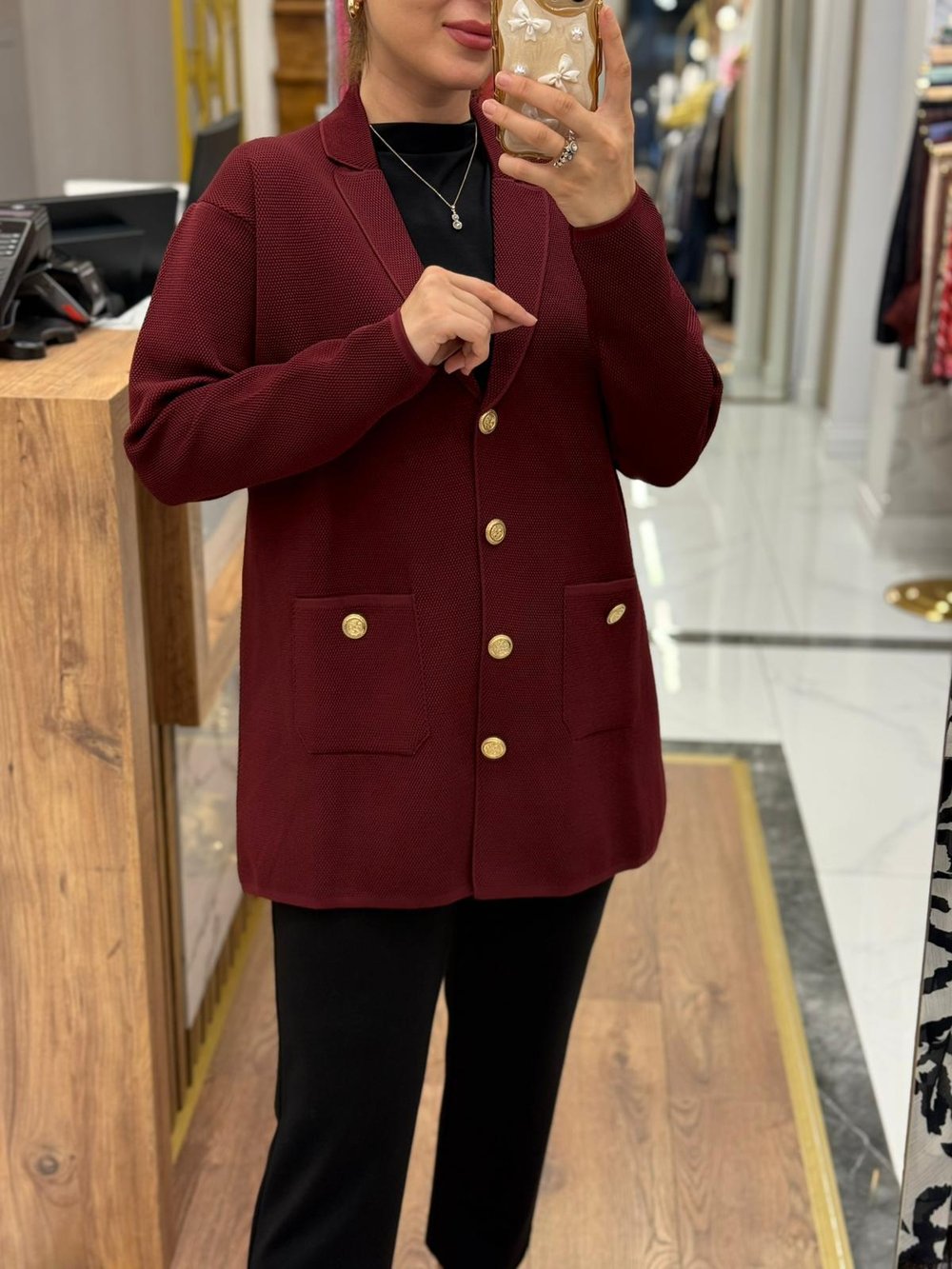 BLAZER TRİKO CEKET