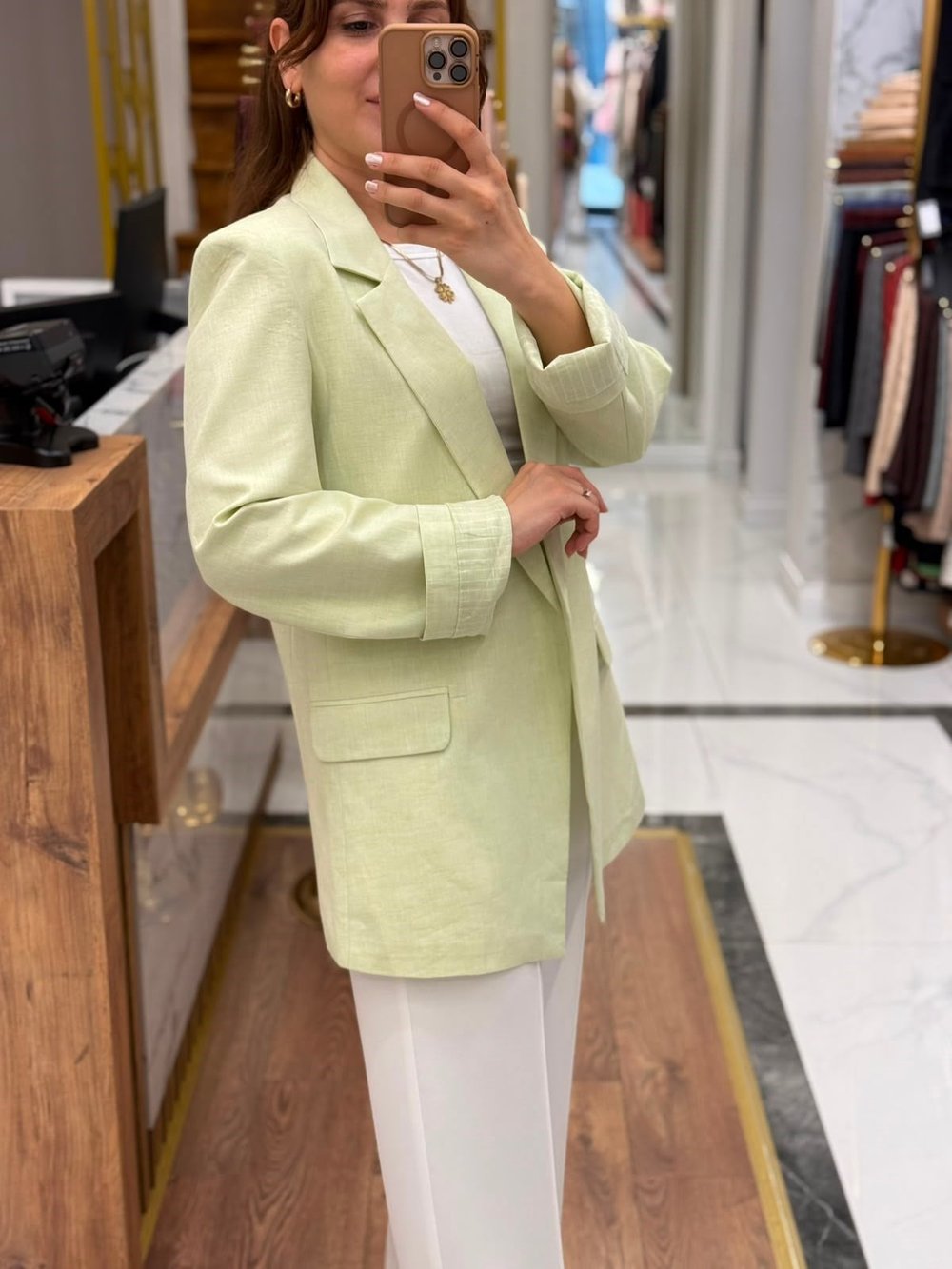 KETEN CEKET-YEŞİL