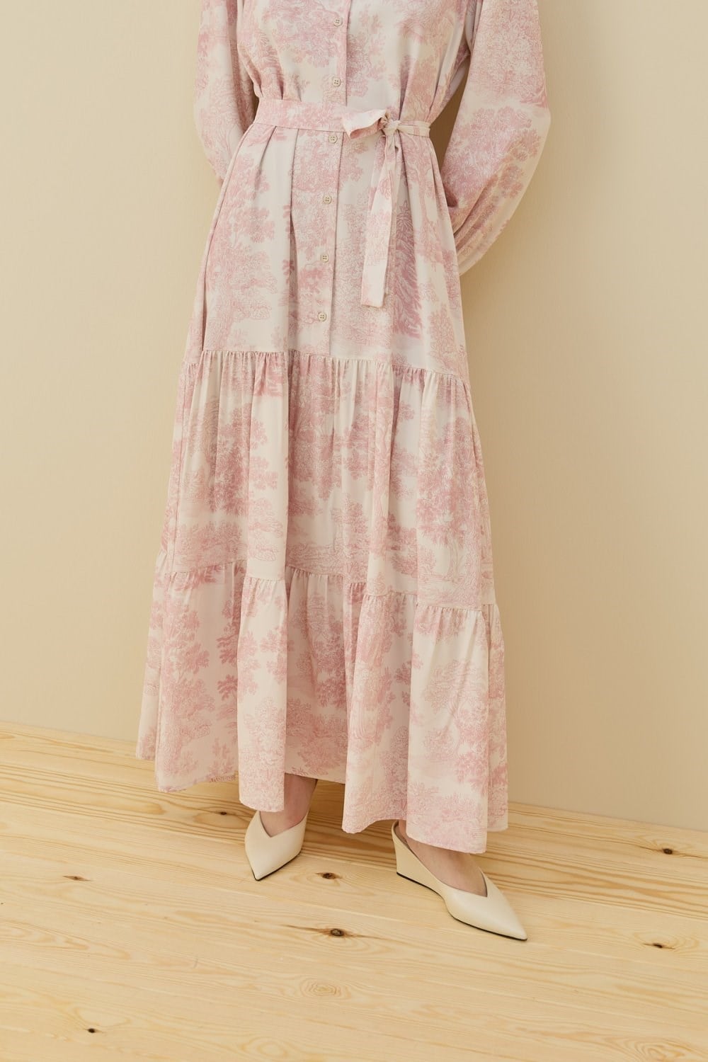 MRW-PEMBE BLOOM SERİSİ ELBİSE 