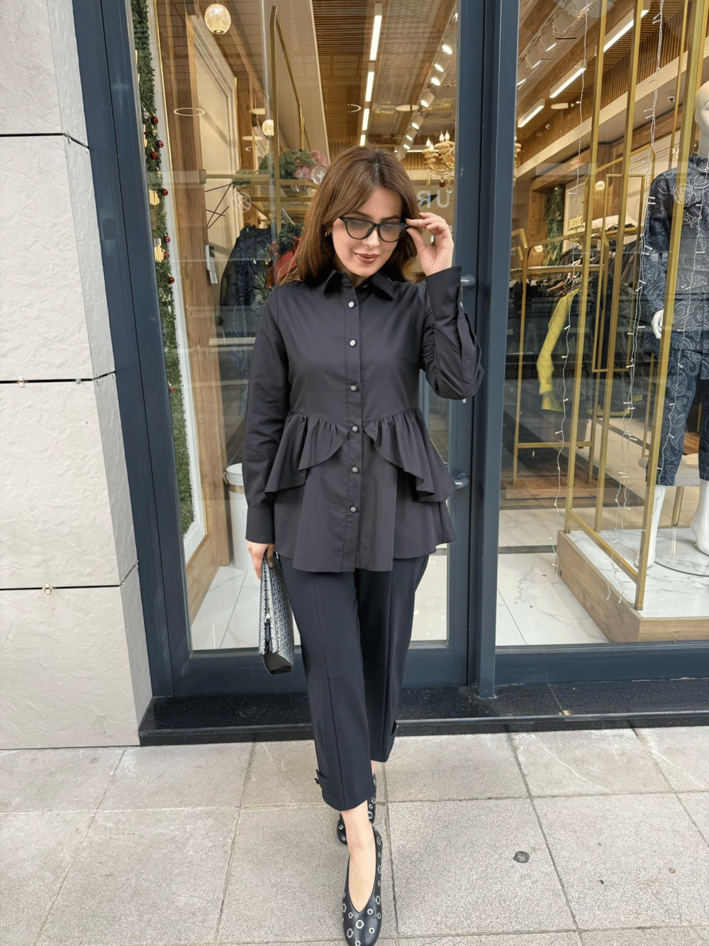 MY312 - ARKASI DANTELLİ TUNİK