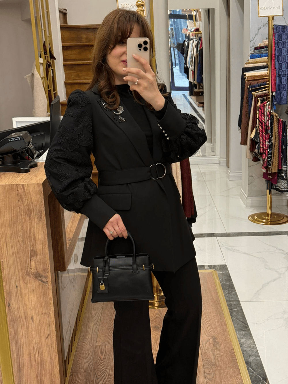 MY312- KOLU DANTELLİ PANTOLONLU TAKIM
